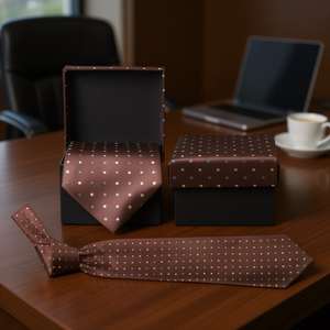 ชุดของขวัญเนคไทผ้าไหมธุรกิจแบบกำหนดเอง - Product Image 3