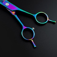 Top vente professionnel toilettage pour animaux de compagnie cheveux incurvés ciseaux amincissants ciseaux de coiffure de haute qualité barbier coupe de cheveux cisaillement