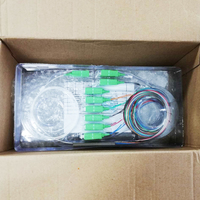 Divisor PLC de fibra SC APC UPC 1x2 1x4 1x8 1x16 1x32 con conectores LC FC para infraestructura de red FTTH