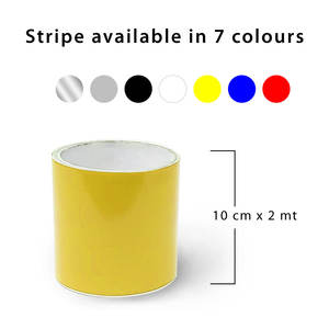 1F GIALLO banda bici 100 mm X 2 Mt accessori esterni - Product Image 2