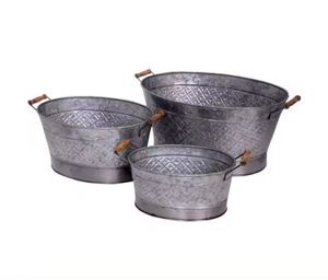Nouvelle conception forme personnalisée Pot de fleur Design élégant décor à la maison décoration de jardin plateaux avec poignées - Product Image 2