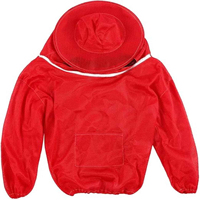 Büyük kalite arıcı pamuklu bez Smock arı ekipmanları Veil kol takım elbise peçe arı giyim OEM ile arıcılık ceket