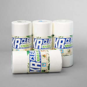 Super absorbent <b>kitchen</b> <b>cloth</b> roll with grooves, made from non-woven fabric, for <b>kitchen</b> and dish cleaning, from Vietnam - Product Image 1