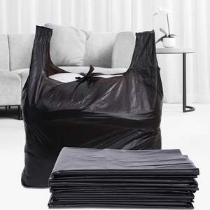 Fábrica de Vietnam al por mayor, bolsa de basura de camiseta negra, bolsa de fuelle lateral con tamaño y Color personalizados para compras de negocios - Product Image 4