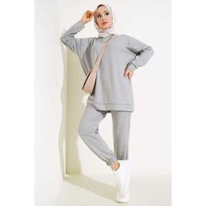 Loyşa Casual Tunic 2 Piece Set <b>Slate</b> Gray - Product Image 4