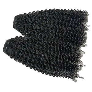 specializes in wholesale Kinky Curly Glueless Lace Front Human Hair Wig for black women front closure wig supplier