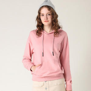 เสื้อฮู้ดผู้หญิงเสื้อสเวตเตอร์แบบสวมหัวพิมพ์ลายนูนออกแบบไหล่ตกโลโก้ได้ตามต้องการสไตล์สตรีทแวร์ใส่ได้ทั้งชายและหญิง - Product Image 2