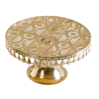 Support à gâteau antique en métal fait main de conception étrangère, idéal pour les mariages et les fêtes, centre de table élégant, luxueux et durable