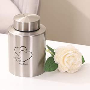 Up to 60 Cubic Inches Medium Urns <b>for</b> Human <b>Ashes</b> Small Urns <b>for</b> <b>Ashes</b> Adult Male Female Keepsake Urns <b>for</b> <b>Ashes</b> Stainless Steel - Product Image 5