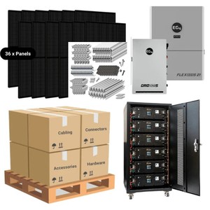 Kit de Sistema de Energía Solar de 18 Módulos y 410W, Batería de Litio de 20.48kWh/28.6kWh, Solución Híbrida de Energía para el Hogar Fuera de la Red - Product Image 3