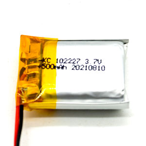 Batteria Lipo 102227 <span class=keywords><strong>3</strong></span>.7v 500mAh Cella <span class=keywords><strong>3</strong></span>.7v Lipo OEM di Alta Qualità - Product Image 2