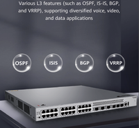 Switch Inti Agregasi Lapisan 3 yang Ditingkatkan H-W, Switch Jaringan untuk Penggunaan Laboratorium Perusahaan, Workshop, Switch Optik