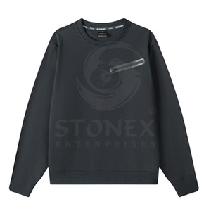 Sudadera con capucha personalizable Cool Men's Cotton Heavy Weaving Technique Logo Print - Product Image 1