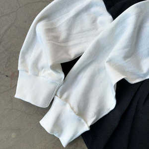 T-shirt à manches courtes double couche en jersey 100 % coton, anti-rétrécissement, avec impression en relief, style streetwear, effet gaufré délavé, thermique, personnalisable avec logo OEM - Product Image 4