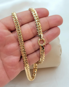Pure 18kt Solid Gold Cuban 70mm 16, 19,5 pulgadas Real 18K Gold Hip Hop Look Chain para él y ella - Product Image 6