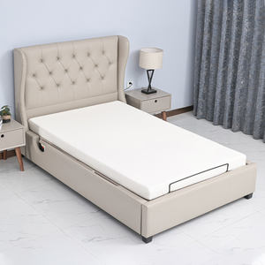 Cama de Hospital Eléctrica Plegable con Barandillas Laterales Ajustables y Colchón - Product Image 4