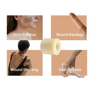 Pansements hydrocolloïdes auto-adhésifs flexibles et imperméables de qualité médicale pour soins des plaies, en rouleau, pour l'acné - Product Image 5