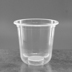 Quangquan ถ้วยพลาสติก PP ใสขนาด95มม. ฝารูปตัวยูแบบใช้แล้วทิ้งสำหรับกาแฟชาเลมอนปั่น - Product Image 1