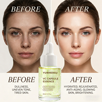 Sérum Visage Éclaircissant en Capsules VC en Gros – Anti-Teint Terne, Ampoules Boostantes d'Éclat, Contrôle du Sébum, Hydratant, Soin de la Peau