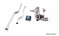 Penjualan Langsung Pabrik untuk bmw Seri 3 320B48 Pipa Knalpot Kustom Stainless Steel 304 Catback Valve Exhaust Tip Muffler es
