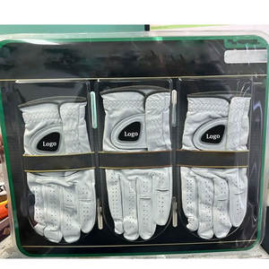 Compre guantes de golf transpirables suaves antideslizantes de piel de oveja con logotipo personalizado, precio de venta al por mayor, guantes de golf para hombre 2025 - Product Image 6