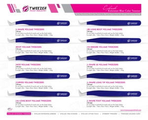 Pinzas profesionales para extensión de pestañas, herramienta de injerto de Etiqueta Privada, fácil de recoger, pestañas finas, Punta puntiaguda - Product Image 5
