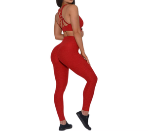 Activewear suave elástico mallas de cintura alta mujeres fitness deportes secado rápido traje de yoga diseño único - Product Image 6