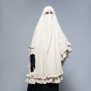 OEM personnalisé de haute qualité polyester tissu respirant Khimar Hijab pour les femmes modeste dernière mode islamique bas quantité minimale de commande commandes en gros pour - Product Image 1