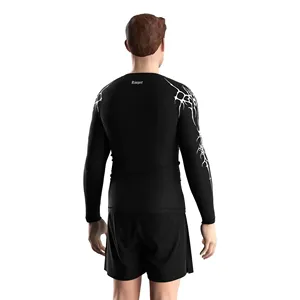 En stock : Rashguard pour homme en Spandex à séchage rapide, commande en gros OEM - Product Image 3