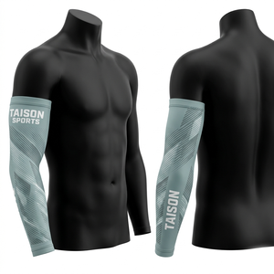 Manguitos de Baloncesto para Hombre, Tela Premium de Poliéster y Spandex, Diseño Gráfico Morado y Rojo, Ajuste Transpirable, Logotipo Personalizado por Sublimación - Product Image 2