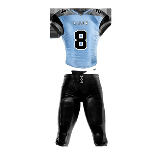 ชุดเครื่องแบบอเมริกันฟุตบอลแขนสั้นระบายอากาศได้ดีพิมพ์ลายจำนวนเสื้อผ้าโพลีเอสเตอร์ดีไซน์ใหม่ - Product Image 4