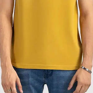 Camisetas Casuales de Manga Corta para Hombre, 100% Algodón, Tejido de Punto, Secado Rápido, Color Sólido, Ecológicas, con Logotipo Personalizado OEM, Precio al por Mayor 2025 - Product Image 3