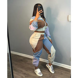 Manches longues imprimé surdimensionné pull à capuche femmes survêtement Joggers costumes ensembles femmes 2 deux pièces pantalons de survêtement et ensemble à capuche - Product Image 3