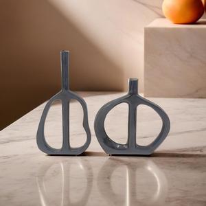 Maceta de aluminio de diseño moderno artesanal - Product Image 1