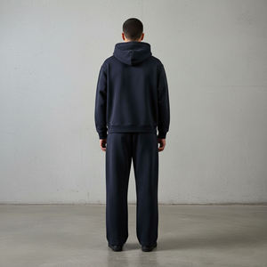 ชุดเซ็ตเสื้อฮู้ดดี้และกางเกงวอร์มผ้าฟลีซคอตตอน 100% แบบย้อมสีเอซิดวอช  ขนาดโอเวอร์ไซส์  รักษ์โลก  สำหรับทุกเพศ  แบบ 2 ชิ้น  สำหรับฤดูหนาว  รับผลิตตามสั่งขายส่ง - Product Image 5