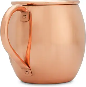 best quality Moscow Mule Copper Handcrafted Pure cups Ayurveda glass mase of solid copper