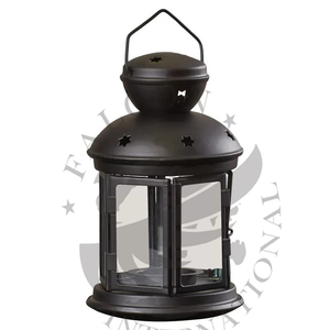 Elegant Antique Style Wood and <b>Glass</b> <b>Candle</b> <b>Holder</b> Perfect for Living Room Garden Home Decor Adds Charm and Warmth Brown Color - Product Image 3