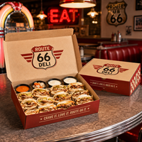Boîtes d'emballage personnalisées avec logo AT PACK |   Boîtes d'emballage alimentaire jetables pour shawarma, sandwichs et plats à emporter des restaurants