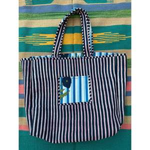 Sac fourre-tout matelassé en coton extra large réversible, écologique et robuste, idéal pour les week-ends, avec bandoulière, pour un usage quotidien, élégant et coloré - Product Image 4