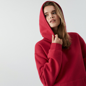 Pull à capuche personnalisé pour femmes, nouveauté, 100% coton, léger, manches complètes, brodé sur le devant, imprimé - Product Image 4