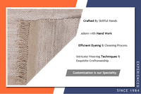 Sortie d'usine ensembles de tapis en fibre de jute de haute qualité personnalisé nouveau design tapis de jute brodé écologique approvisionnement en vrac en coton