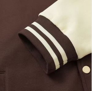 Alta calidad algodón bordado peso pesado moda Casual botón chaquetas de invierno hombres Varsity CollegeBaseballjacket para hombres - Product Image 2