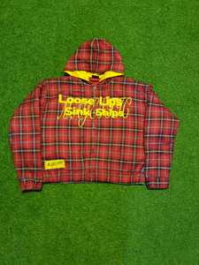 High Quality Screen Printed Flannel Hoodie Custom Neck Label With Embroidery hoodies - Product Image 4