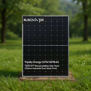 แผงโซลาร์เซลล์ Topsky Energy CS7N-720TB-AG 720W HJT โมโนคริสตัลไลน์ 210 มม. กระจกเกรดอุตสาหกรรม - Product Image 3