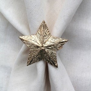 Material de latón dorado puro de alta calidad decoración del hogar mesa de comedor decoración servilletero elegante redondo - Product Image 2