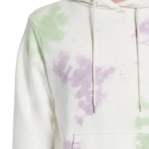 2024เสื้อฮู้ดกันหนาวสำหรับผู้ชายผ้านิ่มย้อมสีน้ำหนักเบาพิมพ์ลายดีไซน์ตามสั่ง - Product Image 4