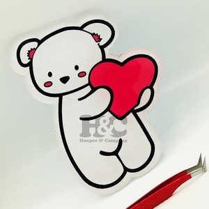 ถาดแม่เหล็กอะคริลิคสำหรับต่อขนตาปลอมแบบแม่เหล็ก ยี่ห้อ Top Sale Private Label รุ่น White Teddy Bear  ขนตาปลอมแบบมิงค์  ถาดขนตาปลอมแบบมิงค์  ผลิตจากวัสดุที่ยั่งยืน - Product Image 1