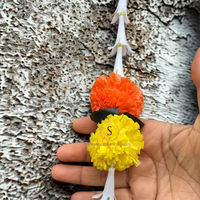 Nouvel Arrivage : Décorations Florales Artisanales de Marigold et Rose avec Tube pour la Maison, les Mariages, les Fêtes et la Décoration Mehendi