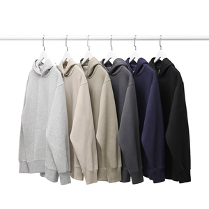 Sudadera con Capucha Personalizada de Invierno para Hombre, Estilo Urbano, 400 500GSM, Felpa de Algodón de Alta Calidad, Sin Cordones, Corte Regular, con Bolsillos - Product Image 2