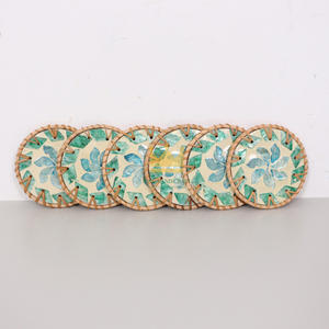 Plaque de dessous de verre en rotin nacre et banquets Accessoires de maison en gros Artisanat du Vietnam - Product Image 4